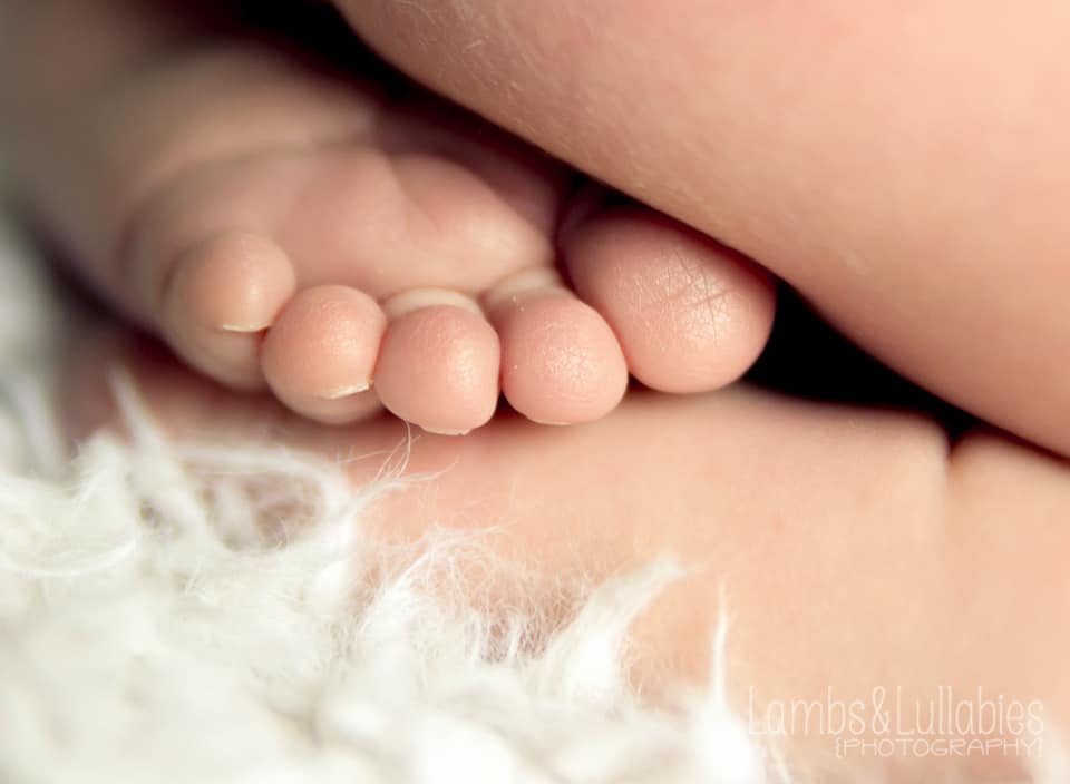 beautiful baby feet