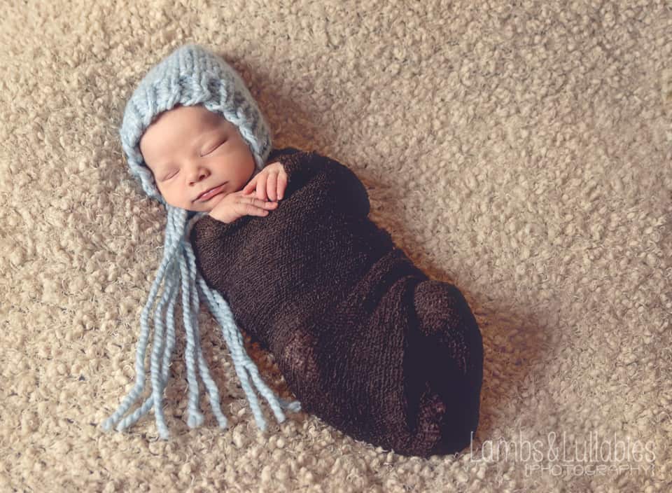 peaceful sleeping newborn