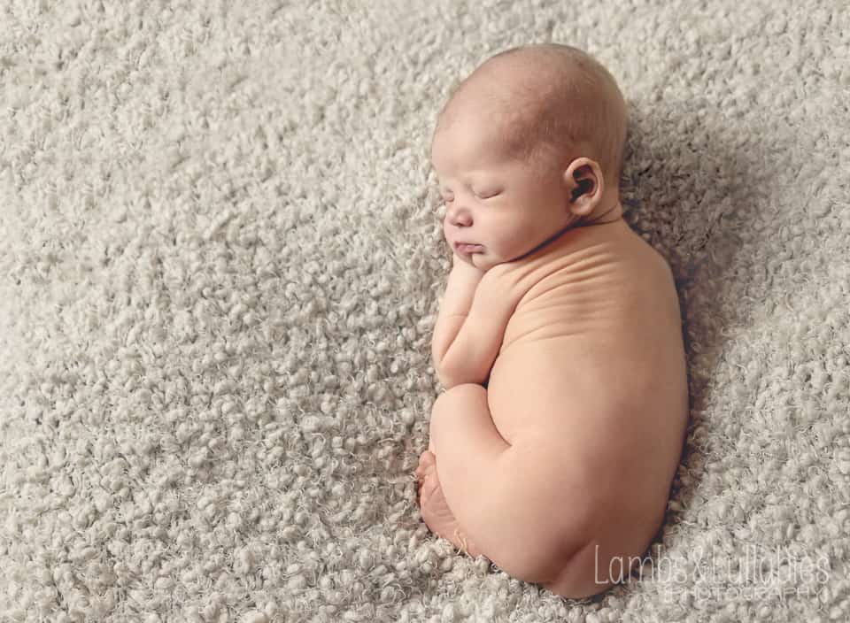 sleeping newborn baby