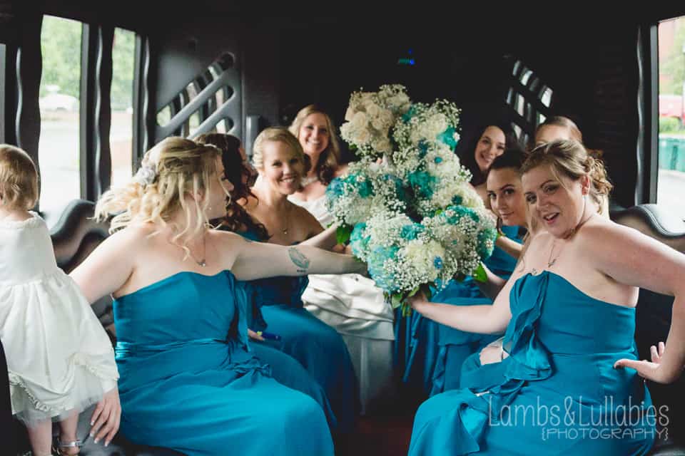 brides and bridesmaids