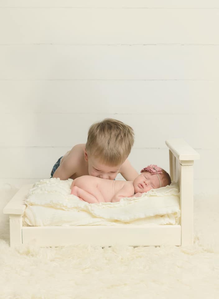 natural fort lauderdale sibling newborn photo